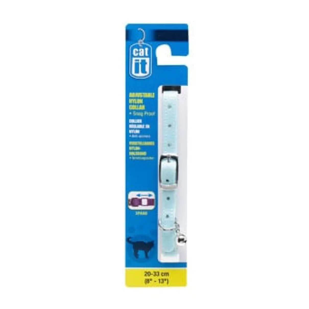 Adjustable Nylon Expand Cat Collar 9.5mmx20-33cm (8-13")