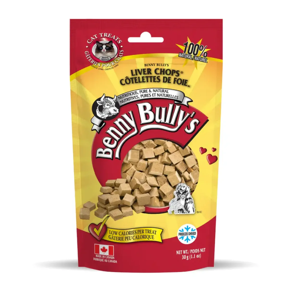 Benny Bully's Liver Chops Cat Treats 30g