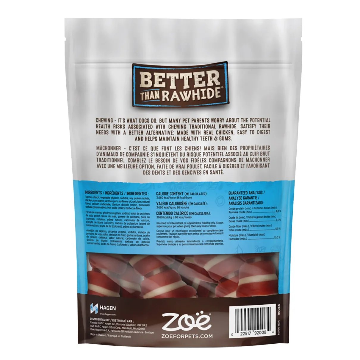 Better than Rawhide Mini Bones BBQ Chicken Flavour 10 pack 234g