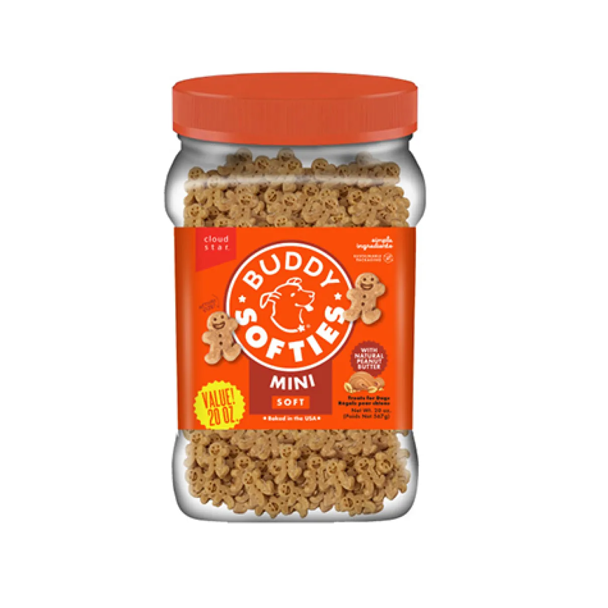 Buddy Biscuits Softies Mini Peanut Butter Soft & Chewy Treats 20oz