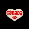 Canada Heart Dog Cookie