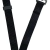 Car Safety Belt Black 25mmx55-87cm (1"x21.6"-34.3")