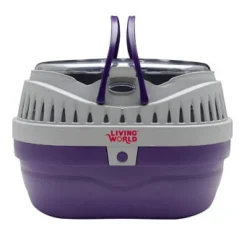 Carrier for Small Pets - Small - Grey/Purple