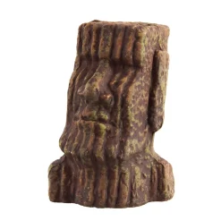 Ceramic Moai Statue Stone Aquarium Ornament