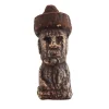 Ceramic Moai Statue with Hat Aquarium Ornament