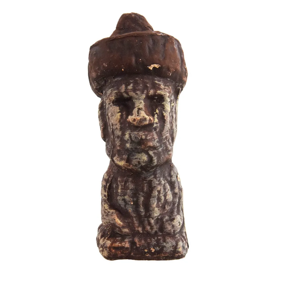 Ceramic Moai Statue with Hat Aquarium Ornament