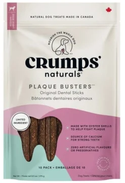 Crumps Plaque Busters Original Dental Sticks 7" 10pk