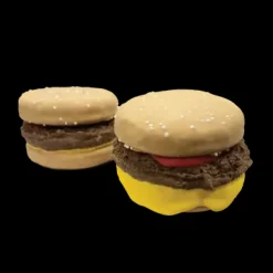 3D Burger Slider Dog Cookie