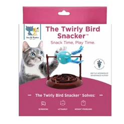 Doc & Phoebe The Twirly Bird Snacker Cat Toy