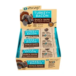 Etta Says! Meat Snack Bar Turkey & Bacon Dog Treat 42g