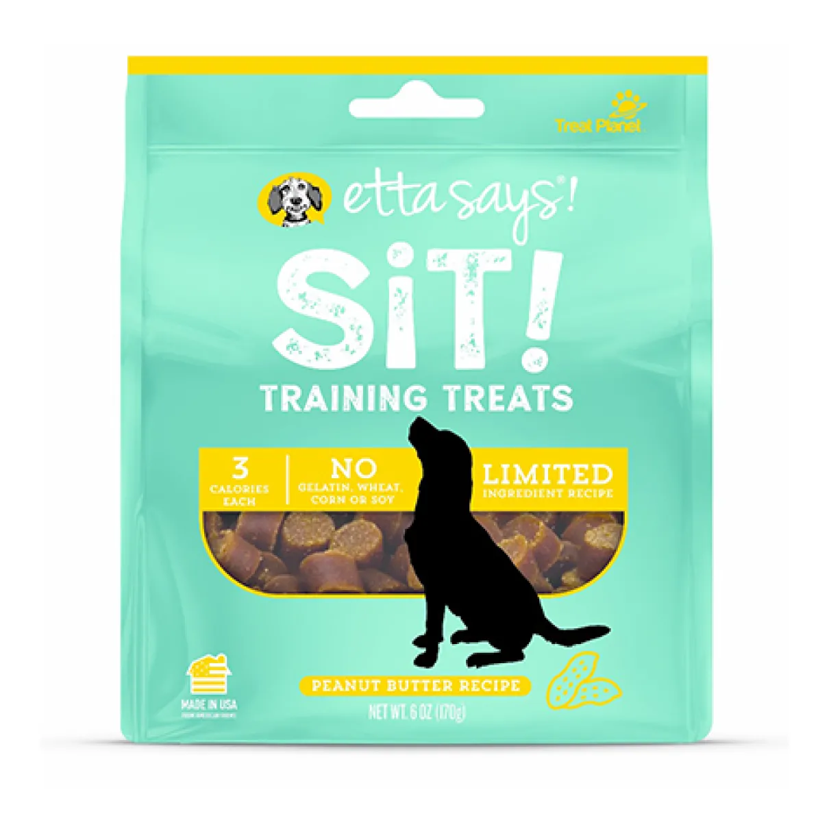 Etta Says! Sit! Training Treats Peanut Butter Recipe 6oz