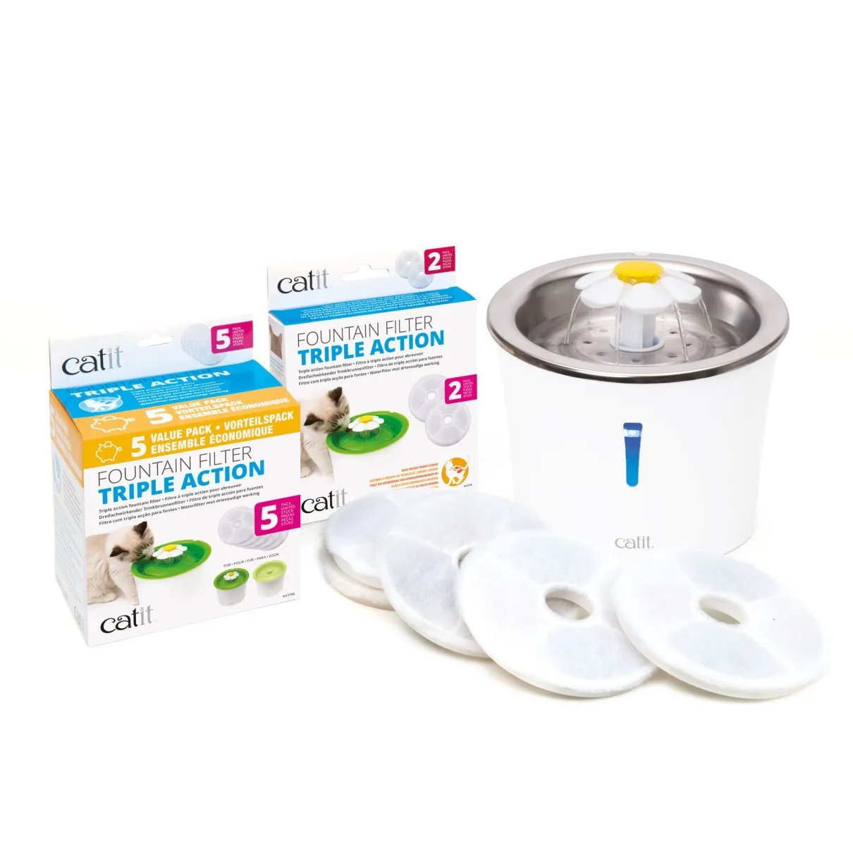 Flower Fountain Stainless Steel Top