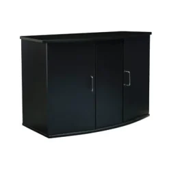 Fluval Bow Front Aquarium Cabinet - 45 Bow - 37" x 16.5" x 26" (94 cm x 42 cm x 66 cm) - Black