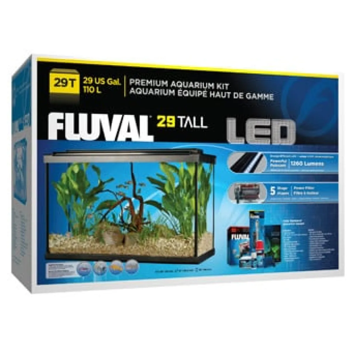 Fluval Premium Aquarium Kit with LED - 29 Tall - 110 L (29 US Gal)