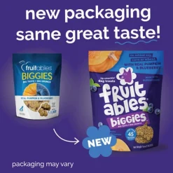 Fruitables Biggies - Pumpkin & Blueberry Dog Treat 16oz