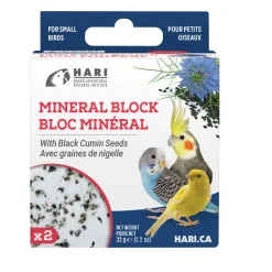 HARI Mineral Block for Small Birds Black Cumin Seeds 35g 2 pack