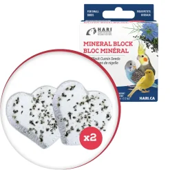 HARI Mineral Block for Small Birds Black Cumin Seeds 35g 2 pack