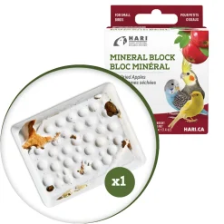HARI Mineral Block for Small Birds Dried Apple 40g 1 pack