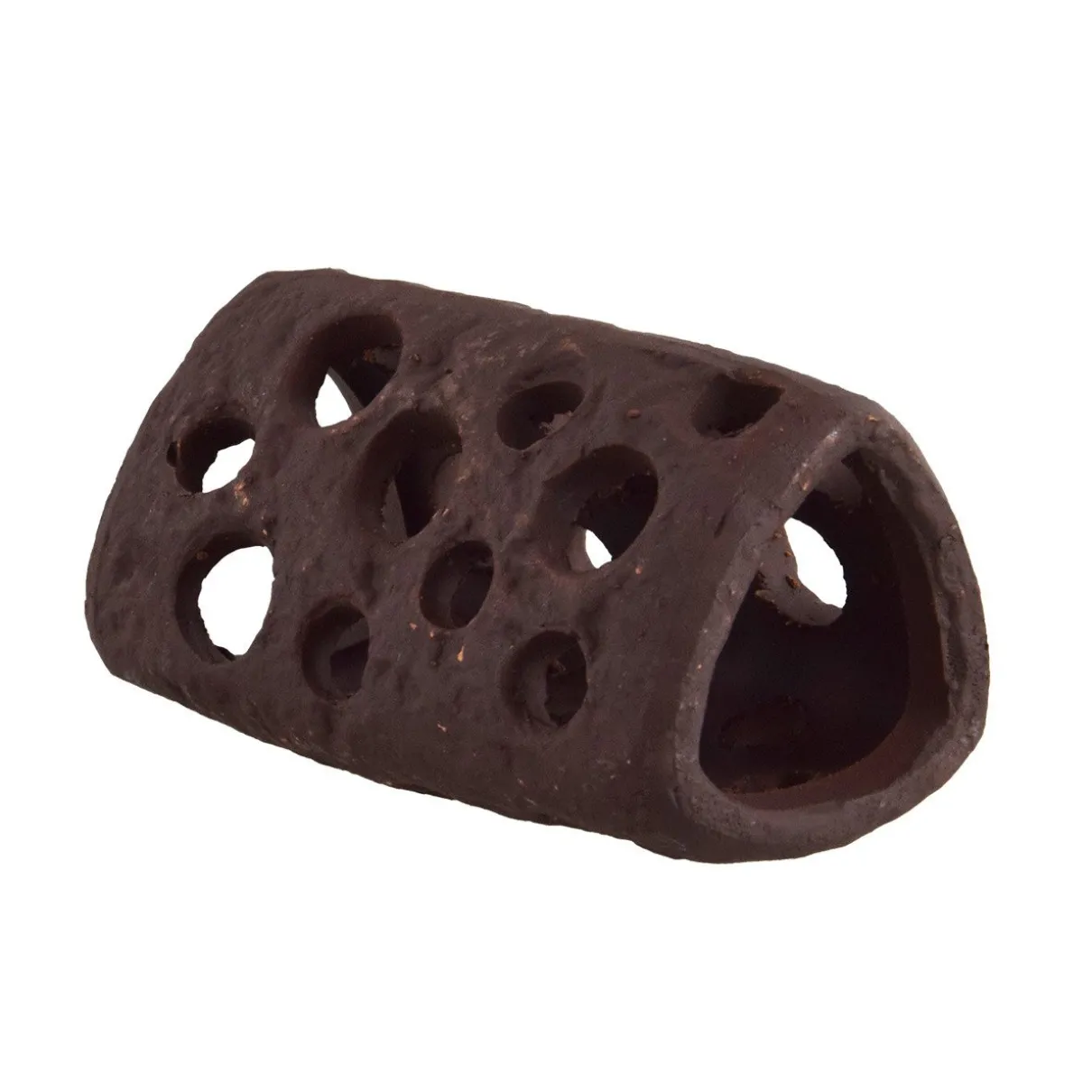 Holey Ceramic Tube Triangle Aquarium Ornament