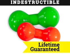 Indestructible Rubber Big Dawg Barbell Assorted XL 8"x4.5"