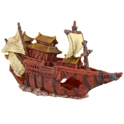 Junk Ship Aquarium Ornament