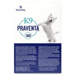 K9 Praventa 360 Flea & Tick Treatment - Medium Dogs 4.6 kg to 11 kg - 1 Tube