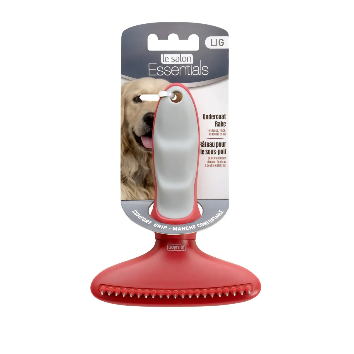 LeSalon Essentials Dog Undercoat Rake Large