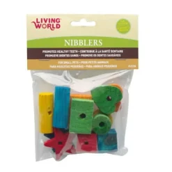 Living World Nibblers Wood Chews - Shapes Mix