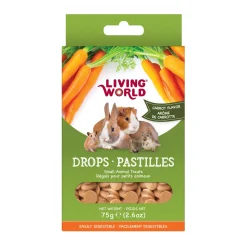 Living World Small Animal Drops Carrot Flavour 75g (2.6oz)