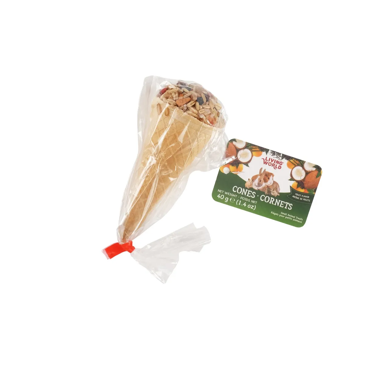 Living World Small Animal Cone Fruit Flavour 40g (1.4oz)