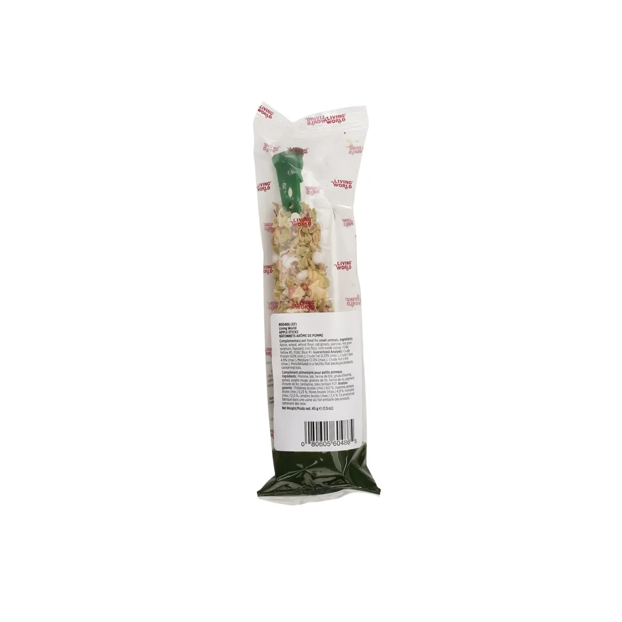 Living World Small Animal Sticks Apple Flavour 45g (1.5oz)