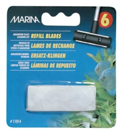 Marina Aquarium Glass Cleaning Refill Blades , 6 Pack