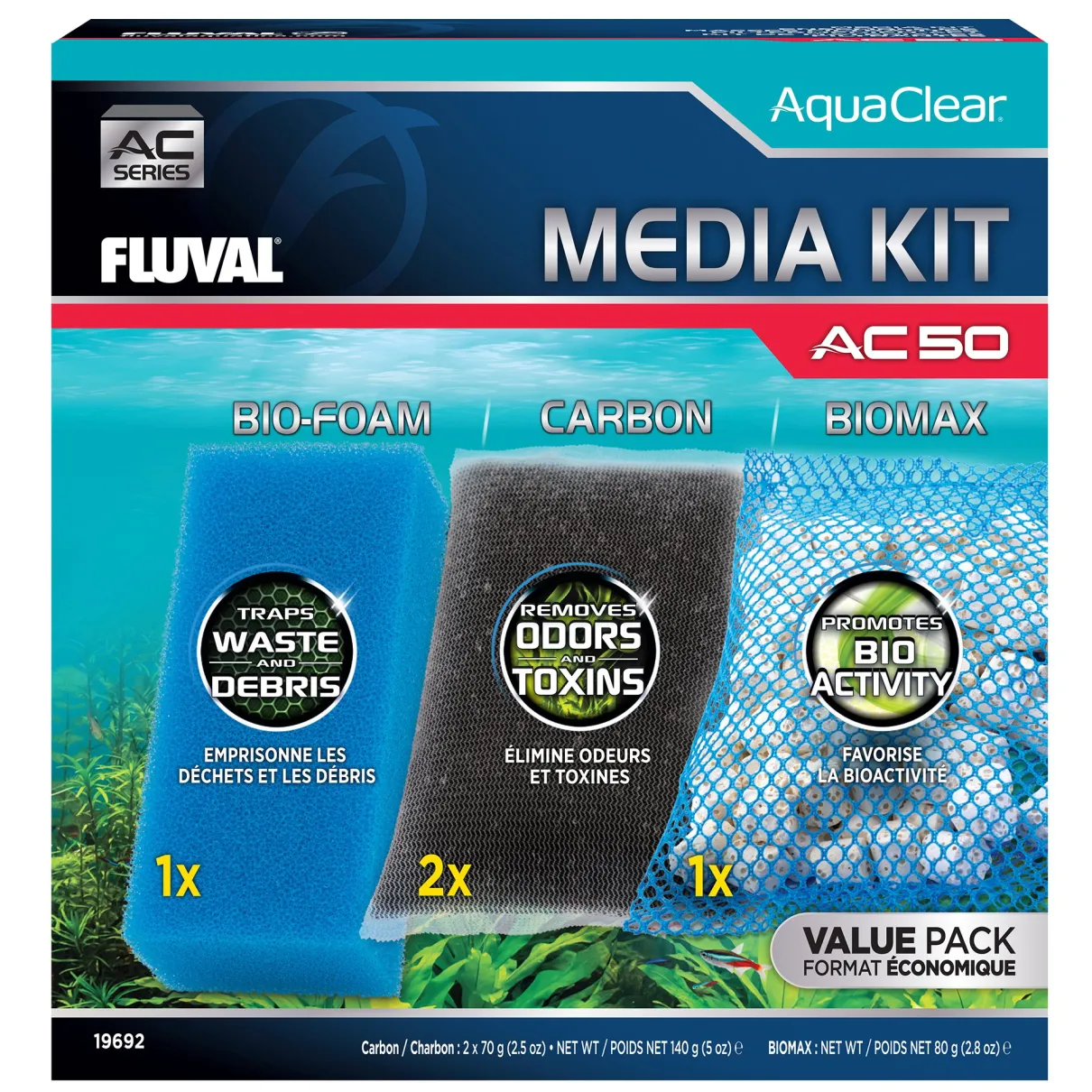 Media Maintenance Kit for AquaClear AC50 Power Filter