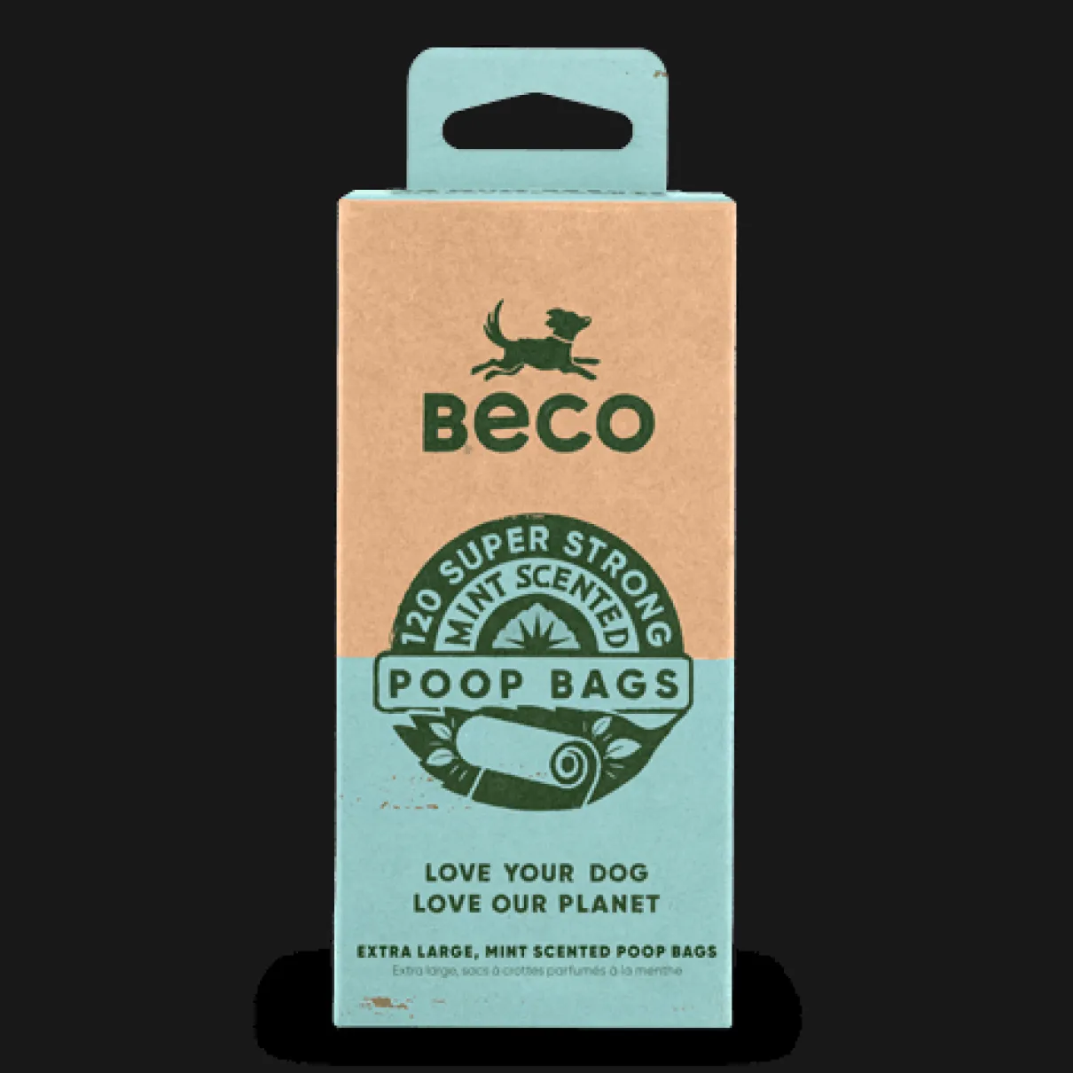 Mint Scented Degradable Poop Bags 120 Count