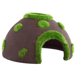 Mossy Ceramic Coconut 4" Aquarium Ornament