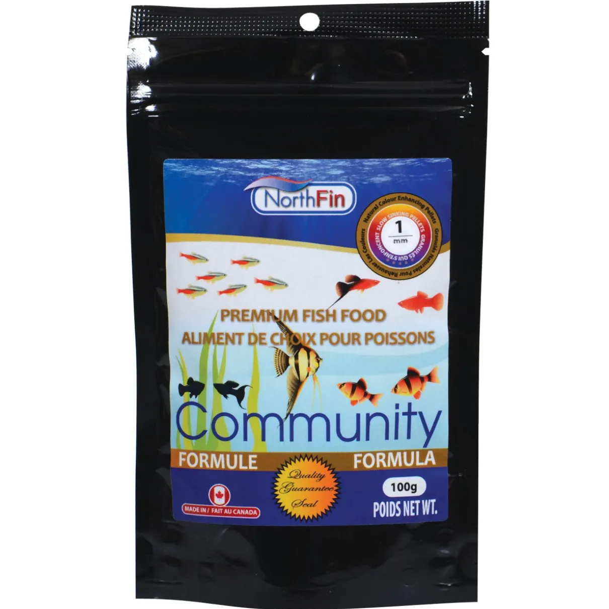 NorthFin Community Formula 1mm Sinking Pellets 100g