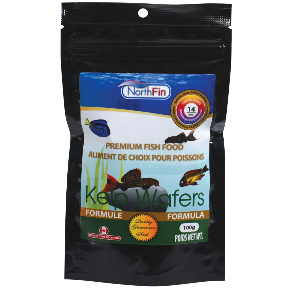 NorthFin Kelp Wafers 14mm Slow Sinking Wafers 100g