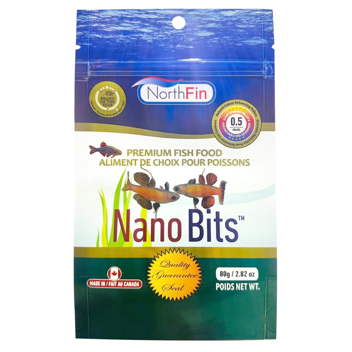 NorthFin Nano Bits 0.5mm Pellets 80g
