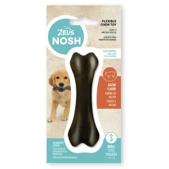 Nosh Flexible Chew Bone Bacon Flavor Small