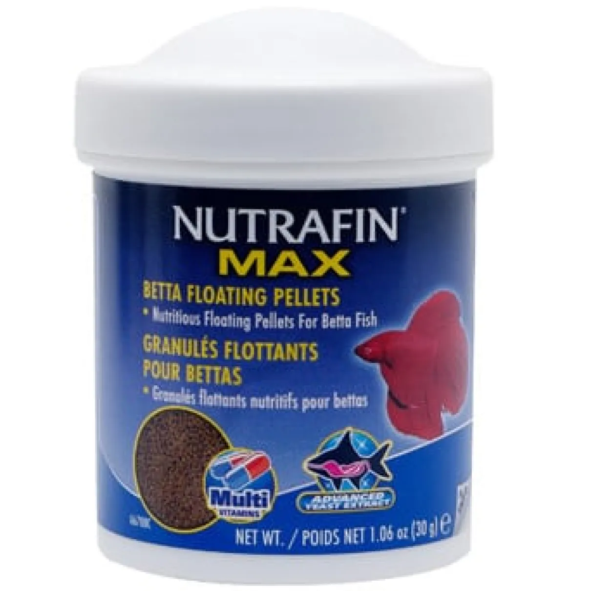 Nutrafin Max Betta Floating Pellets 30 g (1.06 oz)