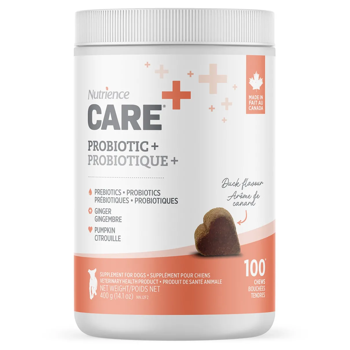 Nutrience Care Supplement for Dogs Probiotic+ 100 soft chews 400g