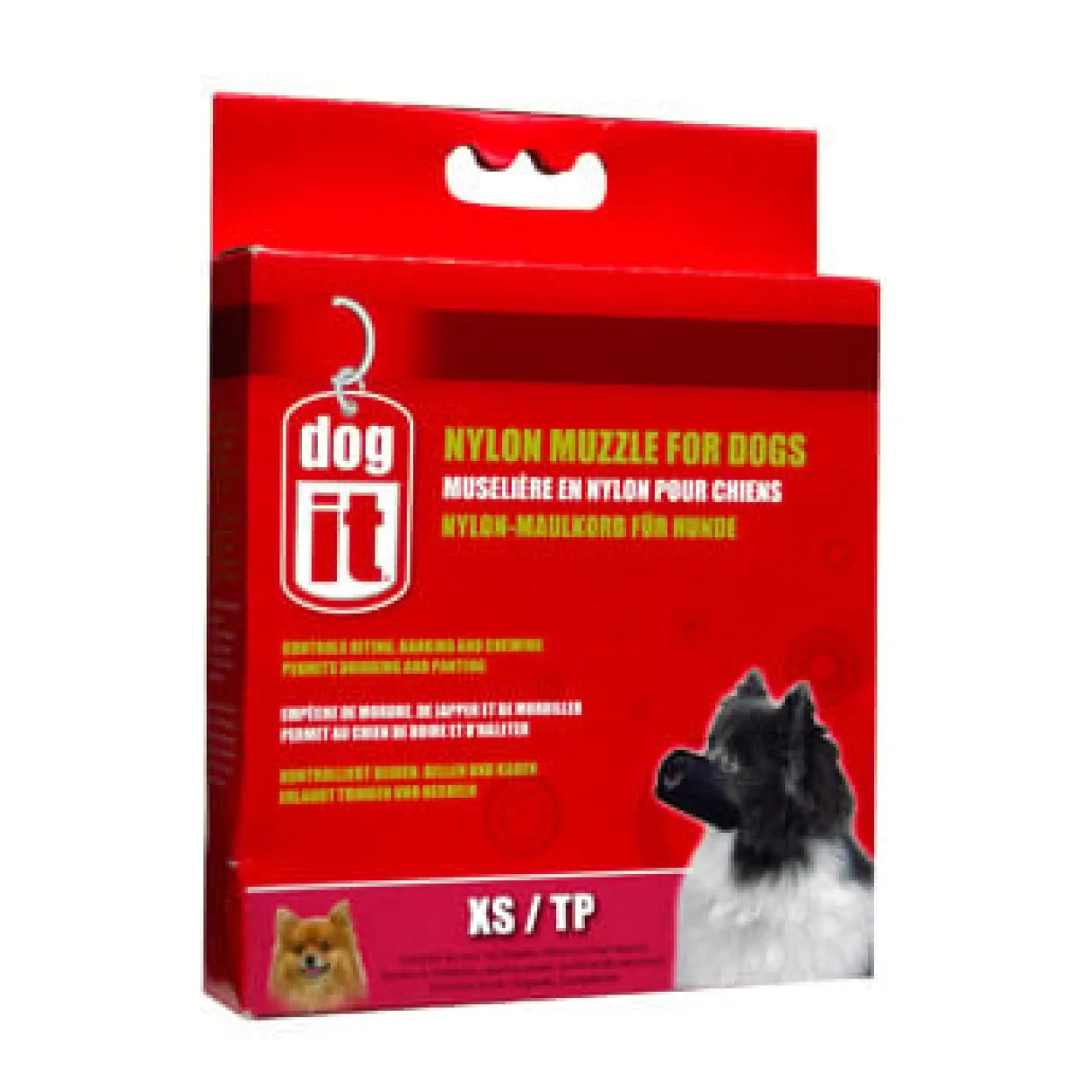 Nylon Dog Muzzle Black X Small (10cm/3.9")