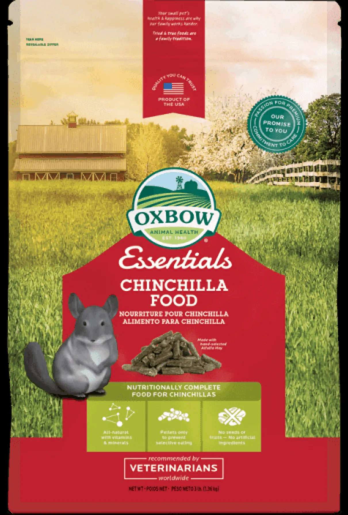 Oxbow Essentials Chinchilla Food 4.53 kg