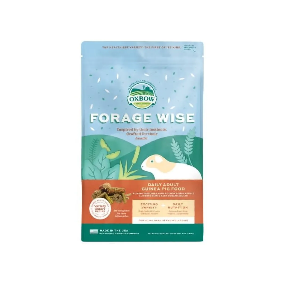 Oxbow Forage Wise Complete Adult Guinea Pig Food 4lb