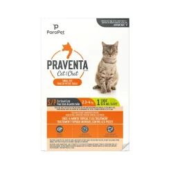 Praventa Flea Treatment - Small Cats 2.3 kg to 4 kg - 1 Tube