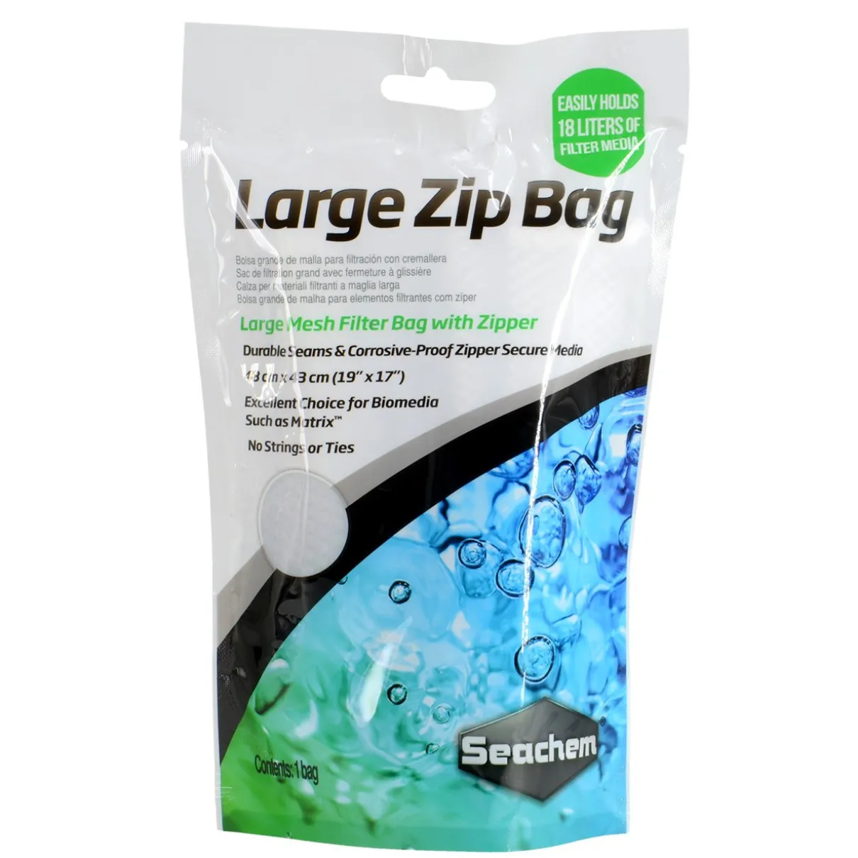 Seachem Zip Bag - 19"x17"