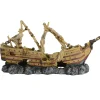Shipwreck Schooner Aquarium Ornament