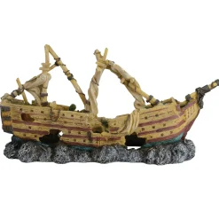 Shipwreck Schooner Aquarium Ornament