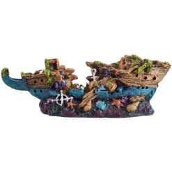 Split Shipwreck Aquarium Ornament