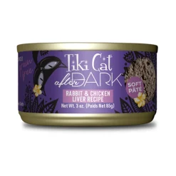 Tiki Cat After Dark Rabbit & Chicken Liver Pate Wet Cat Food 3oz